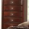 Hayden Bedroom in Merlot by Global w/Optional Case Goods