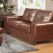 G200 Sofa & Loveseat in Brown Bonded Leather by Glory w/Options