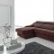 Ronaldo Sectional Sofa in Brown Fabric by ESF w/Sleeper