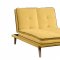 Savilla Adjustable Sofa 57160 in Yellow Linen Fabric by Acme