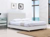 Miles II Bed in White Leatherette by Casabianca