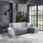 Kobe L-Shape Sectional Sofa w/Chaise in Grey by Istikbal