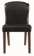 Louise 150392 Set 4 of Dining Chairs in Black Leatherette