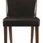 Louise 150392 Set 4 of Dining Chairs in Black Leatherette