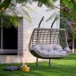 Fiona Dual Seat Outdoor Hanging Lounge Chair Anthracite -Bellona