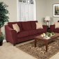 Ruby Fabric Modern Sofa & Loveseat Set w/Options