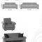 Rain Sofa Bed & Loveseat Set in Black Chenille by Rain w/Options