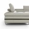 Rimini Sectional Sofa in Light Gray Leather by J&M