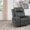 Raelynn Motion Sofa 603191 Gray Leatherette by Coaster w/Options