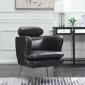 Orbit 2Pc Accent Chair Set 1282GY-1 in Dark Gray by Homelegance