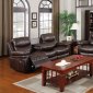 7272 Reclining Sofa in Espresso Bonded Leather w/Options