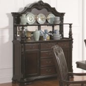 105381 Valentina Buffet in Brown Red by Coaster w/Optional Hutch