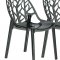 Cornelia Set of 4 Dining Chairs C18TBL in Black by LeisureMod