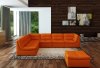 Lego Modular Sectional Sofa 7Pc Set in Pumpkin Leather by J&M