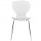 Oyster Set of 4 Dining Chairs OC17CL in Clear by LeisureMod