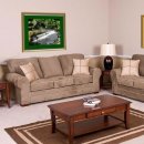 Dynasty Chamois Truffle Fabric Tammy 5172 Sofa & Loveseat Set