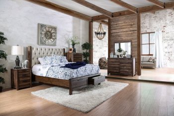 Hutchinson CM7577DR Bedroom in Rustic Natural Tone w/Options [FABS-CM7577DR-Hutchinson]