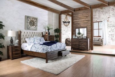 Hutchinson CM7577DR Bedroom in Rustic Natural Tone w/Options