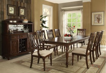 Farrel Dining Table 60745 in Walnut by Acme w/Options [AMDS-60745-Farrel]