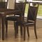 Dark Oak Finish Contemporary Dining Table w/Optional Items