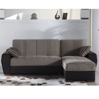 Estivo Lilyum Gray Sectional Sofa by Sunset w/Options