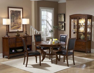 Avalon 1205-48 Dining Table by Homelegance in Cherry w/Options