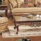 Rita Cherry Traditional Sofa in Fabric w/Optional Items