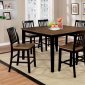 Izidora Counter Ht Dining Set 7Pc CM3164PT in Rustic Oak