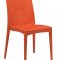 Weave Set of 4 Indoor/Outdoor Chairs MC19OR- Orange - LeisureMod