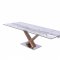 Celeste Expendable Dining Table w/Glass Top by Whiteline Imports