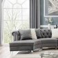 MS2113 Sectional Sofa in Gray Velvet by VImports