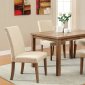 CM3555T-48 Sorrel I 5Pc Dining Set in Rustic Oak w/Ivory Chairs