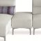 Manhattan 421009 Sectional Sofa in White Fabric by New Spec