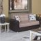 Avalon Sofa Bed in Brown Fabric by Casamode w/Options