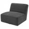 Cobie Swivel Accent Chair 905713 Dark Charcoal Fabric by Coaster