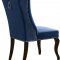 Suri Dining Chair 772 Set of 2 Navy Velvet Fabric by Meridian