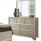 Noelle Bedroom 5Pc Set by Global in Champagne w/Options