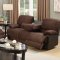 F6775 Motion Sofa in Chocolate Microfiber by Boss w/Options