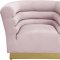 Bellini Sofa 669 in Pink Velvet Fabric by Meridian w/Options