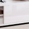 White High Gloss Finish Contemporary Tv Stand with Sliding Doors