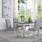 Lanton Dining Room 5Pc Set DN01451 Marble & Antique White -Acme