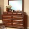 B2700 Bedroom in Oak w/6 Drawer Bed & Optional Casegoods