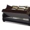 Illinois Sofa Bed in Brown Fabric & Dark Vinyl w/Options