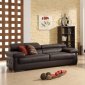 Brown Full Leather Modern Sofa & Loveseat Set w/Options