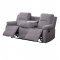 Rauf Motion Sofa 54450 in Gray Velvet by Acme w/Options