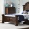 Wormy Cherry Finish Traditional Bed w/Optional Case Goods