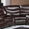 Gramercy 644 Motion Sectional Sofa in Brown Bonded Leather