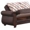 Scranton Sofa Bed in Brown PU-Bonded Leather by Empire w/Options