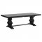 Florence Dining Table 115531 Distressed Black -Coaster w/Options