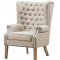 Abe Loveseat TOV-S2064 in Beige Linen by TOV Furniture w/Options